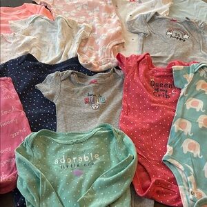 Adorable 13 piece onesie bundle size 9M